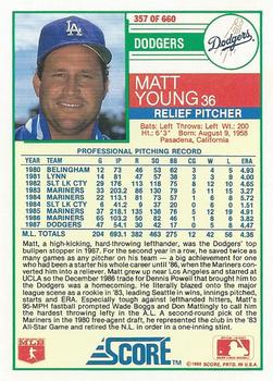 Matt Young  baseball card collectible - Main Image 2