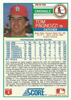 Tom Pagnozzi  baseball card collectible - Main Image 2