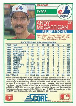 Andy McGaffigan  baseball card collectible - Main Image 2