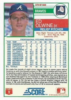 Ed Olwine  baseball card collectible - Main Image 2