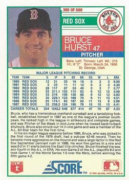 Bruce Hurst  baseball card collectible - Main Image 2
