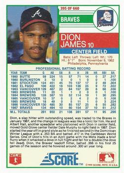 Dion James  baseball card collectible - Main Image 2