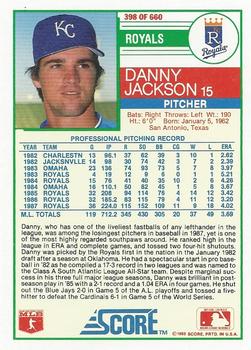 Danny Jackson  baseball card collectible - Main Image 2