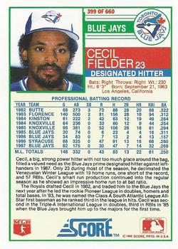 Cecil Fielder  baseball card collectible - Main Image 2