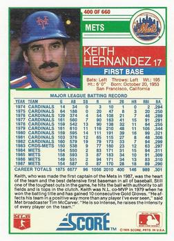 Keith Hernandez  baseball card collectible - Main Image 2