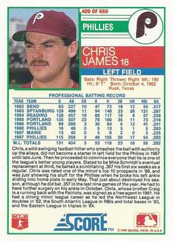 Chris James  baseball card collectible - Main Image 2