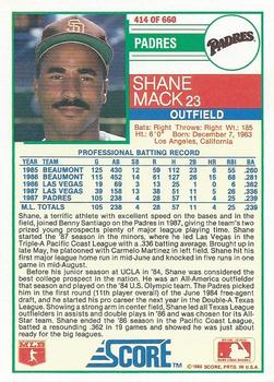 Shane Mack  baseball card collectible - Main Image 2
