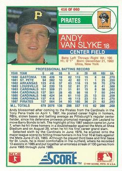 Andy Van Slyke  baseball card collectible - Main Image 2