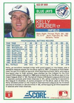 Kelly Gruber  baseball card collectible - Main Image 2