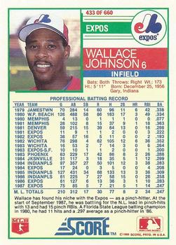 Wallace Johnson  baseball card collectible - Main Image 2