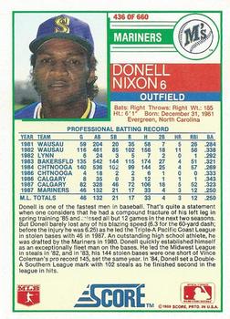 Donell Nixon  baseball card collectible - Main Image 2