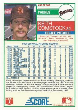Keith Comstock  baseball card collectible - Main Image 2