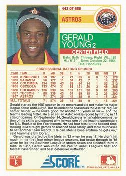 Gerald Young  baseball card collectible - Main Image 2