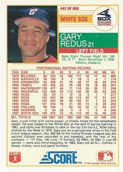 Gary Redus  baseball card collectible - Main Image 2