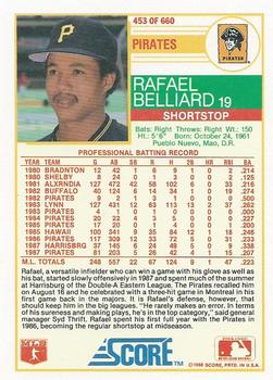 Rafael Belliard  baseball card collectible - Main Image 2