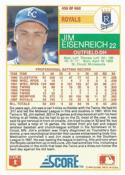 Jim Eisenreich  baseball card collectible - Main Image 2