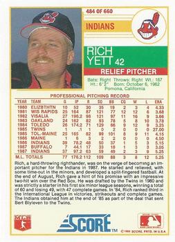 Rich Yett  baseball card collectible - Main Image 2