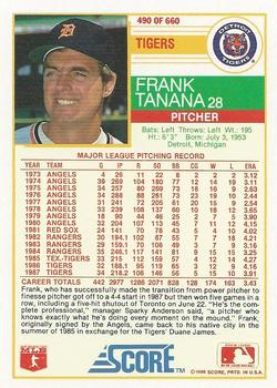 Frank Tanana  baseball card collectible - Main Image 2