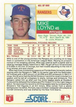 Mike Loynd  baseball card collectible - Main Image 2