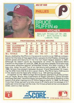 Bruce Ruffin  baseball card collectible - Main Image 2