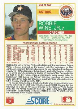 Robbie Wine, Jr.  baseball card collectible - Main Image 2
