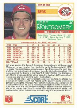 Jeff Montgomery  baseball card collectible - Main Image 2