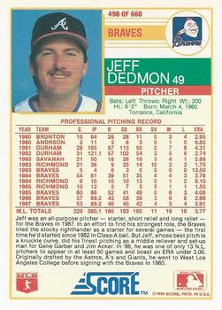 Jeff Dedmon  baseball card collectible - Main Image 2