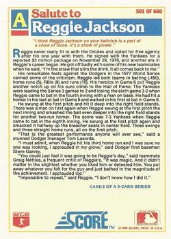 Reggie Jackson  baseball card collectible - Main Image 2