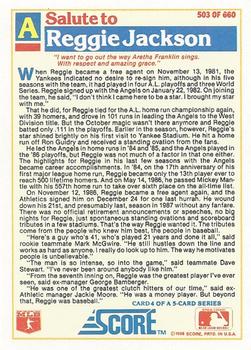 Reggie Jackson  baseball card collectible - Main Image 2