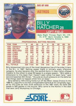 Billy Hatcher  baseball card collectible - Main Image 2