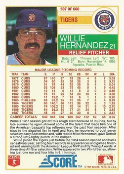 Willie Hernandez  baseball card collectible - Main Image 2