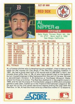 Al Nipper  baseball card collectible - Main Image 2