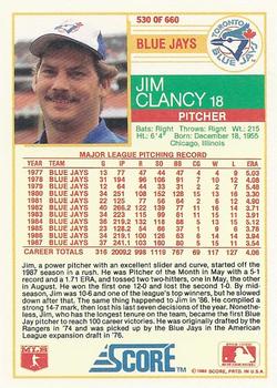 Jim Clancy  baseball card collectible - Main Image 2