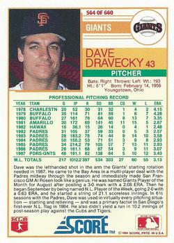 Dave Dravecky  baseball card collectible - Main Image 2