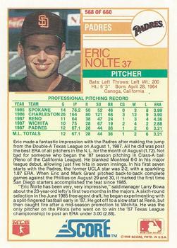 Eric Nolte  baseball card collectible - Main Image 2