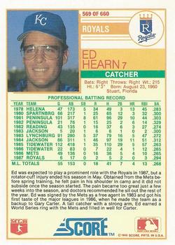 Ed Hearn  baseball card collectible - Main Image 2