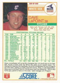 Dave LaPoint  baseball card collectible - Main Image 2
