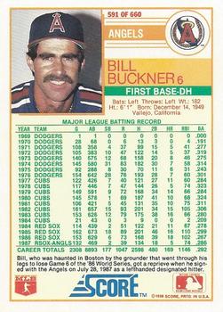 Bill Buckner  baseball card collectible - Main Image 2