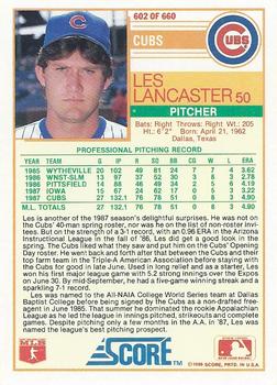 Les Lancaster  baseball card collectible - Main Image 2
