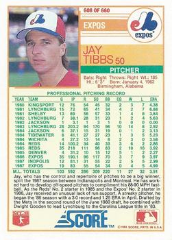 Jay Tibbs  baseball card collectible - Main Image 2