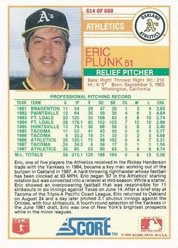 Eric Plunk  baseball card collectible - Main Image 2