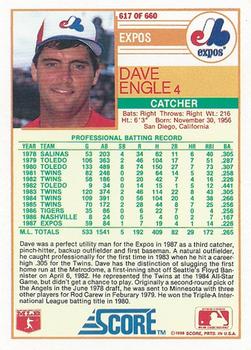 Dave Engle  baseball card collectible - Main Image 2