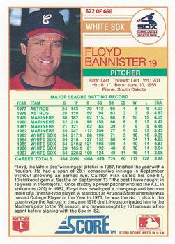 Floyd Bannister  baseball card collectible - Main Image 2