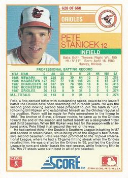 Pete Stanicek  baseball card collectible - Main Image 2