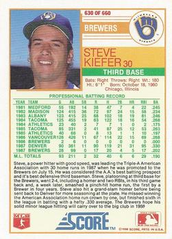 Steve Kiefer  baseball card collectible - Main Image 2