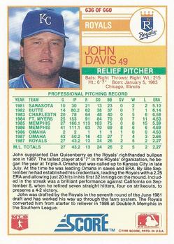 John Davis  baseball card collectible - Main Image 2