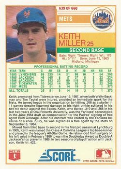 Keith Miller  baseball card collectible - Main Image 2
