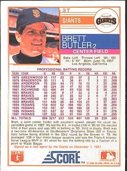 Brett Butler  baseball card collectible - Main Image 2