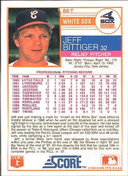 Jeff Bittiger  baseball card collectible - Main Image 2