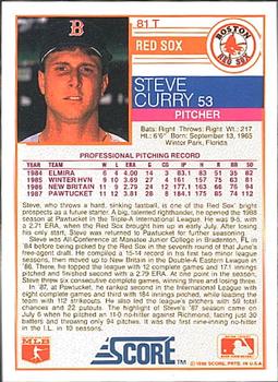 Steve Curry  baseball card collectible - Main Image 2